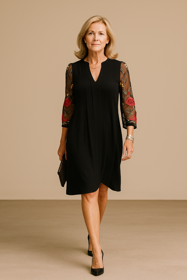 Beth™ – Elegant V-Neck Dress