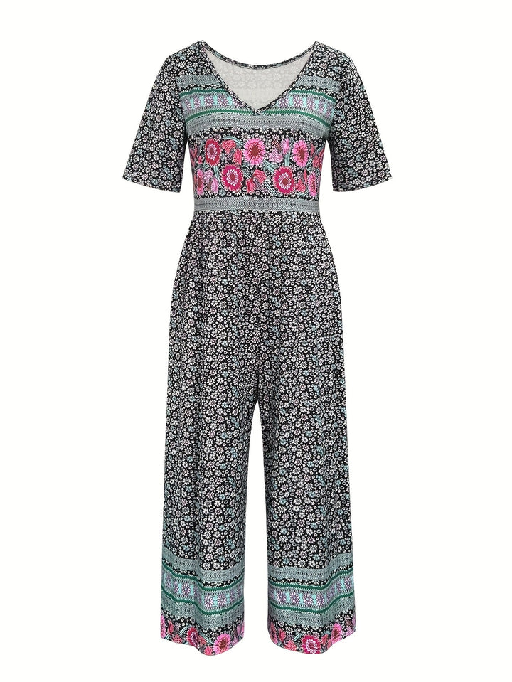 Teri-Floral Print Casual Versatile Dress