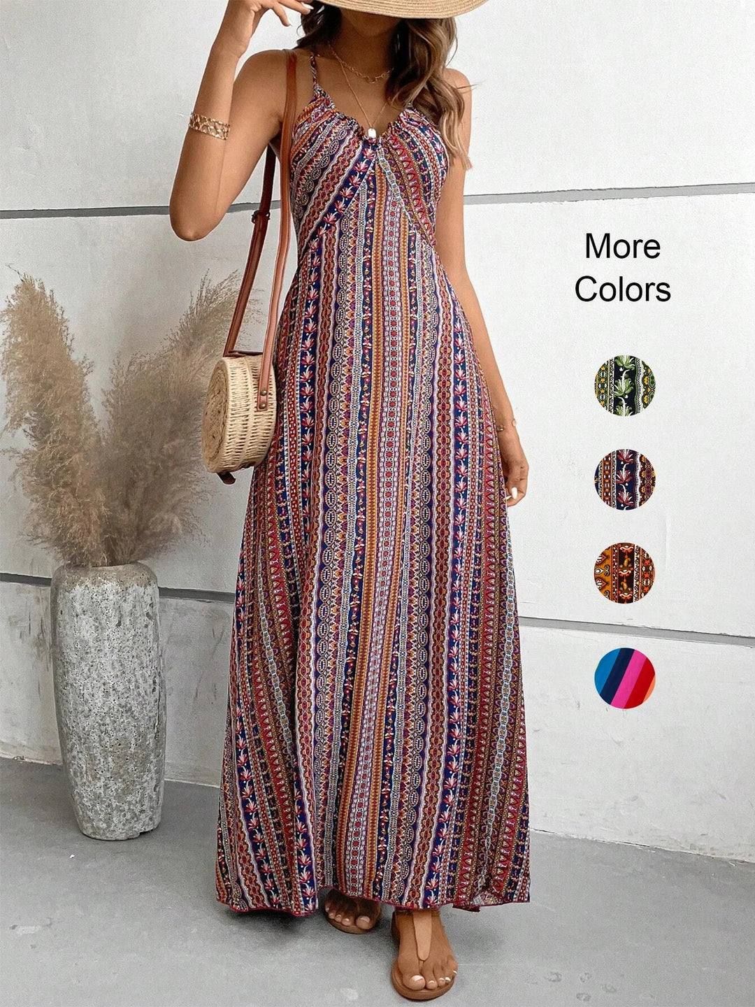 Hanna™ - Ethnic Backless Dress
