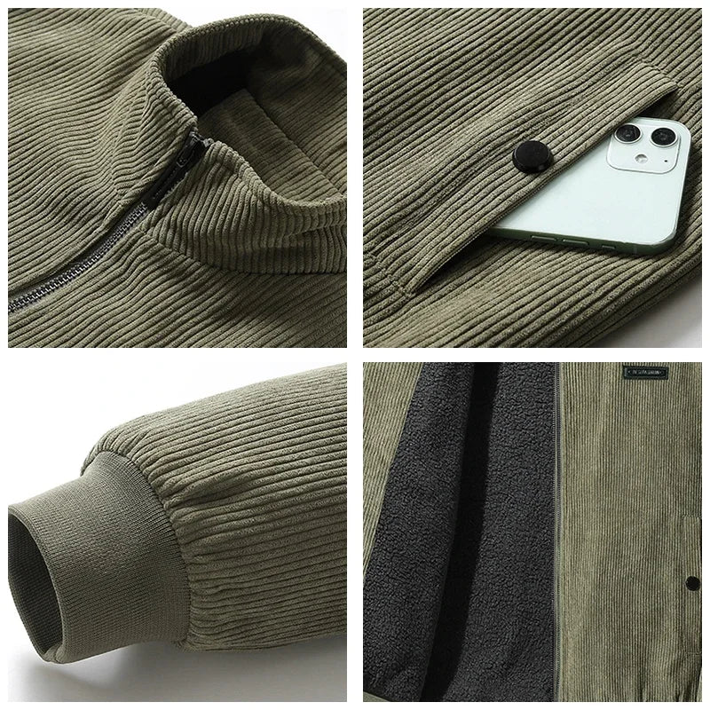 Arthur | Cord Jacket with Fleece Lining