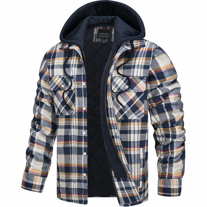 Cooper – Quilted Check Jacket with Hood