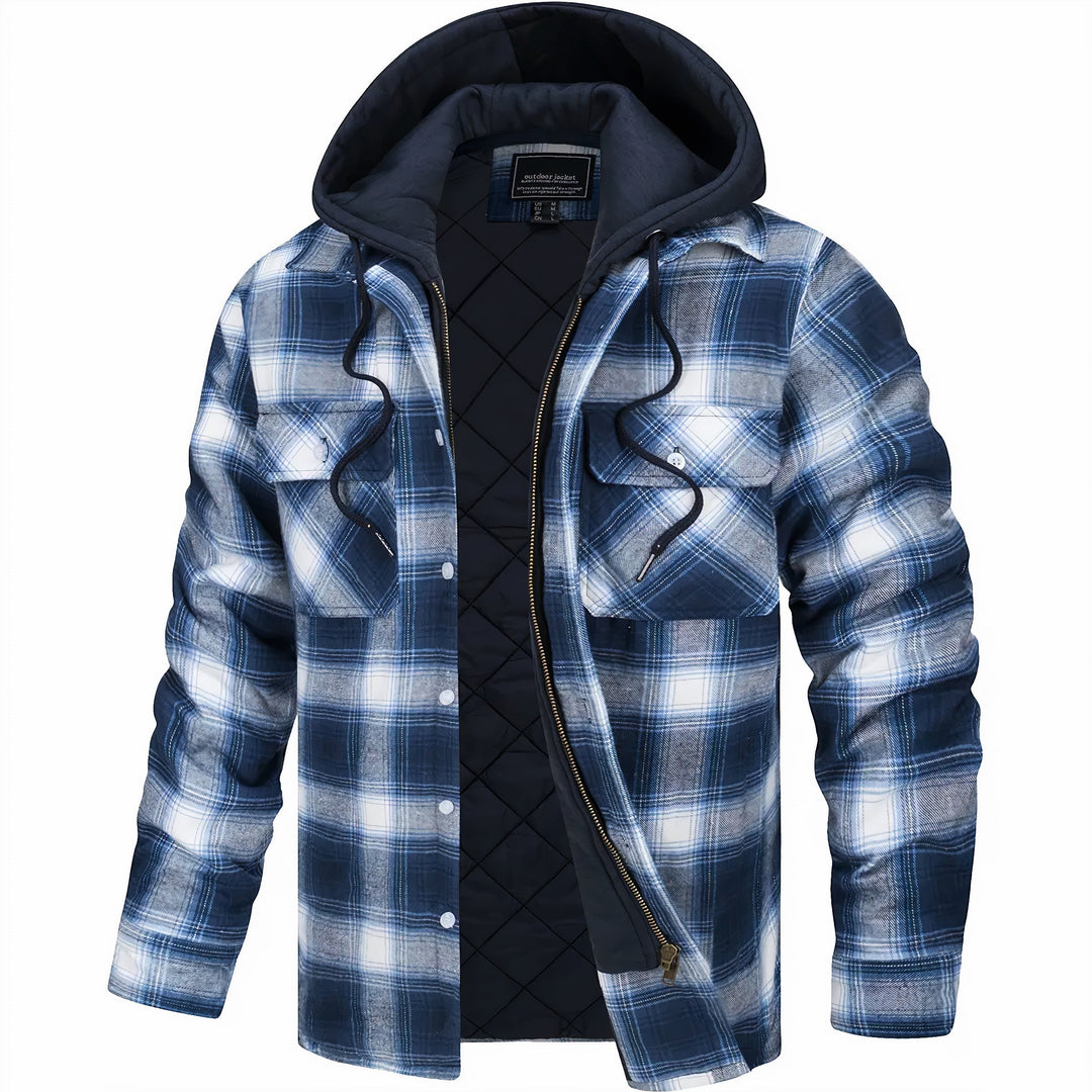 Cooper – Quilted Check Jacket with Hood